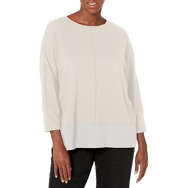 Jones New York Women's 3/4 Dolman Sleeve Knit Tunic Top